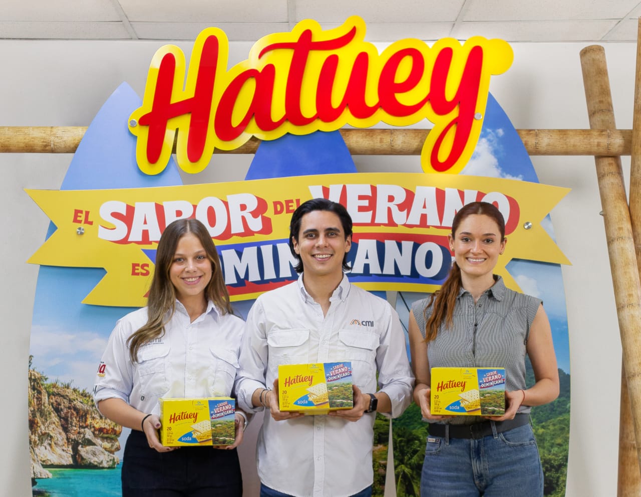 Foto principal- Sergio Ibarra, Isabella Bianchi, y Jimena Mancía.