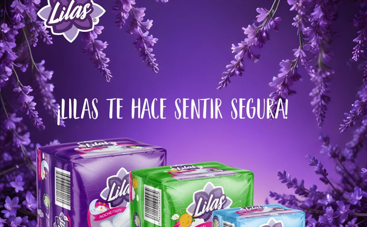 Lilas se destaca en el mercado con sus toallas sanitarias de alas protectoras de máxima absorción