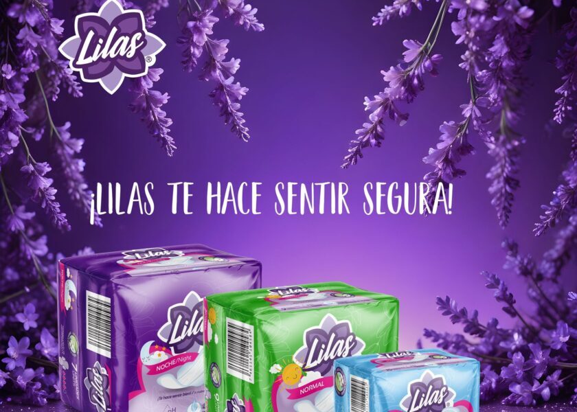 Lilas se destaca en el mercado con sus toallas sanitarias de alas protectoras de máxima absorción