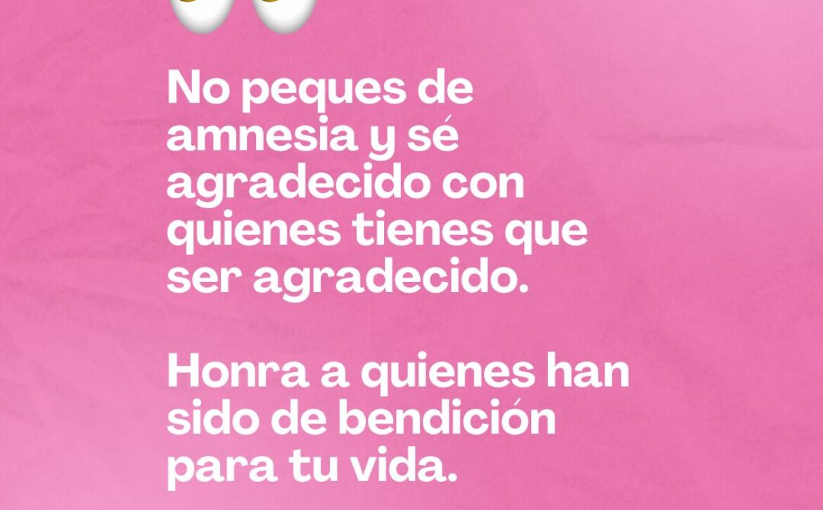 La gratitud impuesta no es gratitud